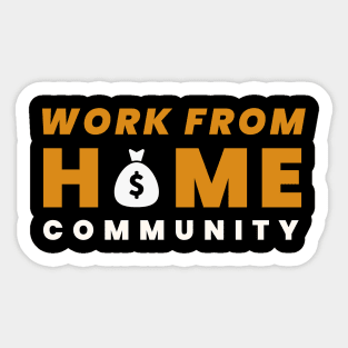 Work from home Sticker